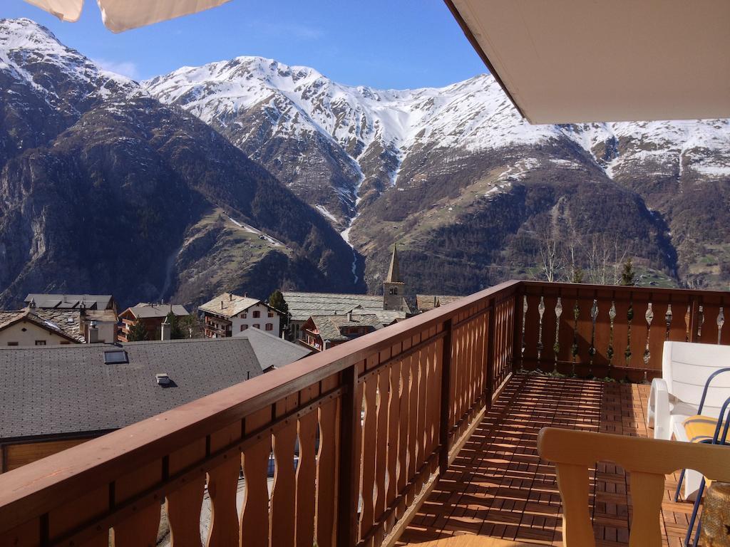 Appartement in 1700m mit Traumblick Grächen Exterior foto