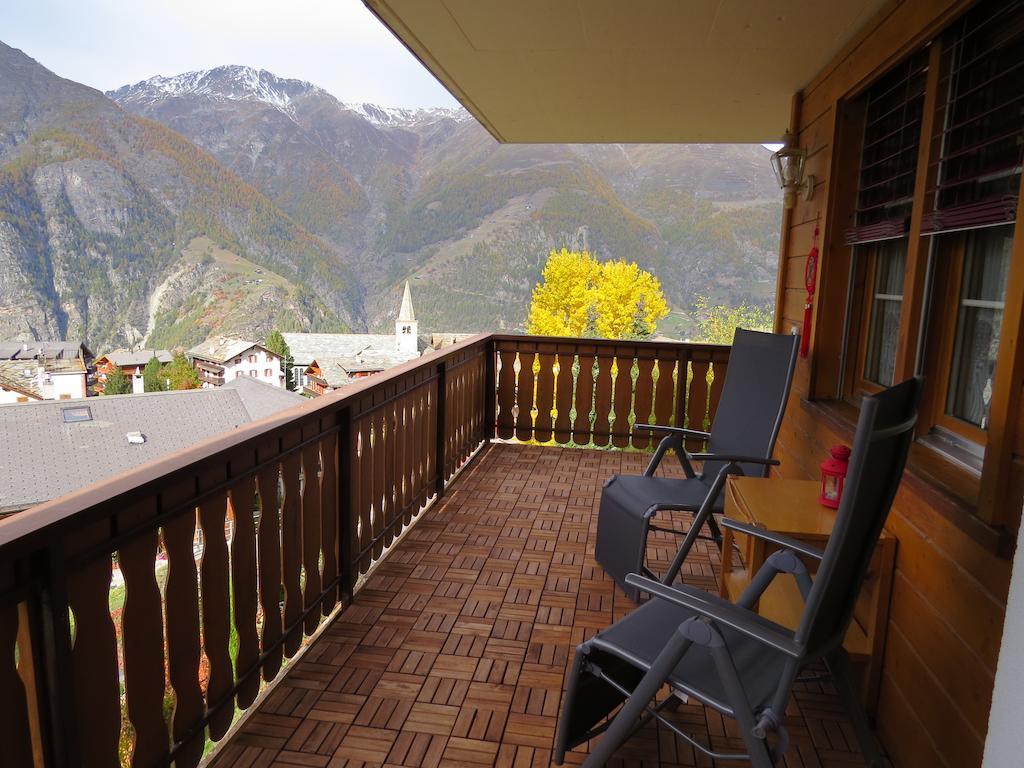 Appartement in 1700m mit Traumblick Grächen Exterior foto